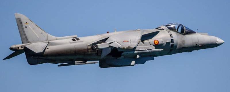 Harrier AV-8B en León Capital Gastronómica 2018