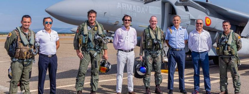 Recibimiento Harrier Aeródromo Militar de León