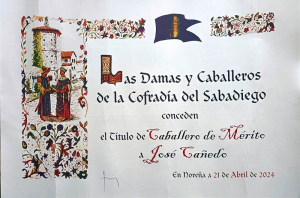 Diploma Orden del Sabadiego