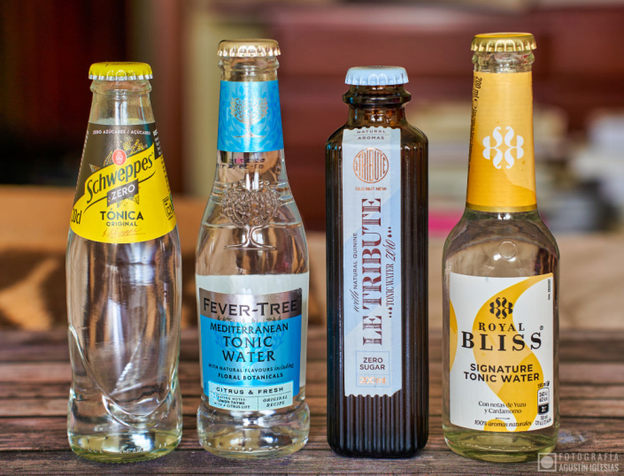 Destilados sin alcohol de cerca - Agua Tónicas